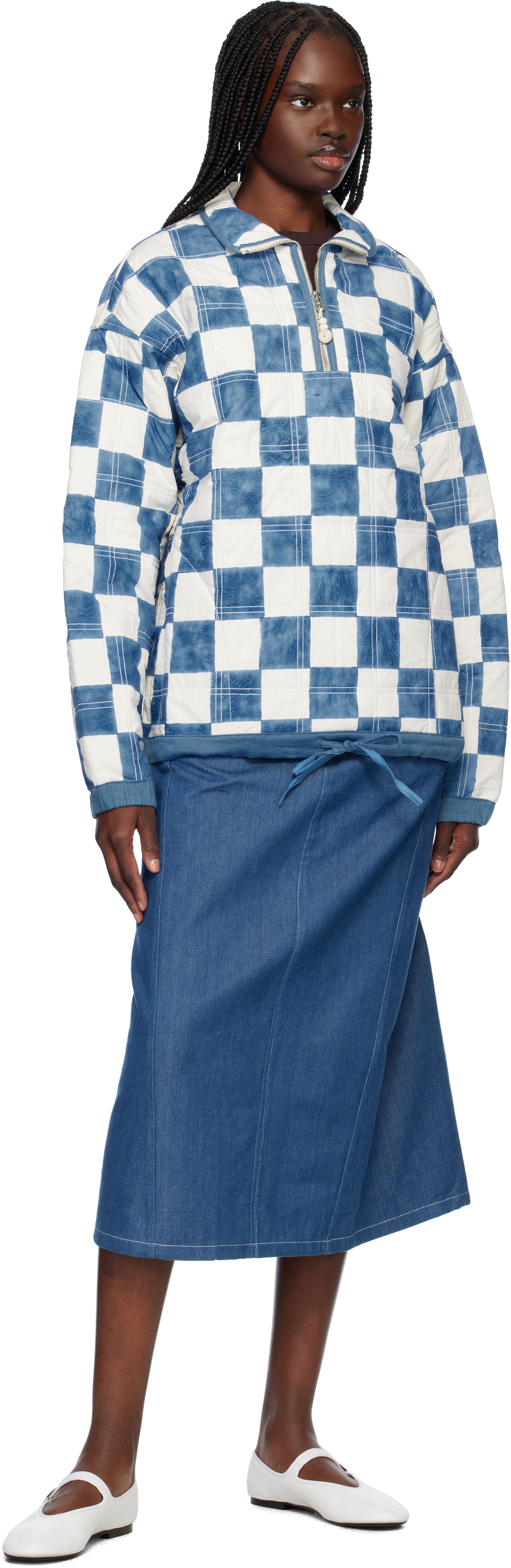 Story mfg. Blue & White Mineral Jacket
