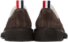 Thom Browne Brown Shearling Penny Loafers