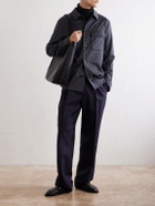 Slowear - Stretch-Wool Flannel Overshirt - Blue