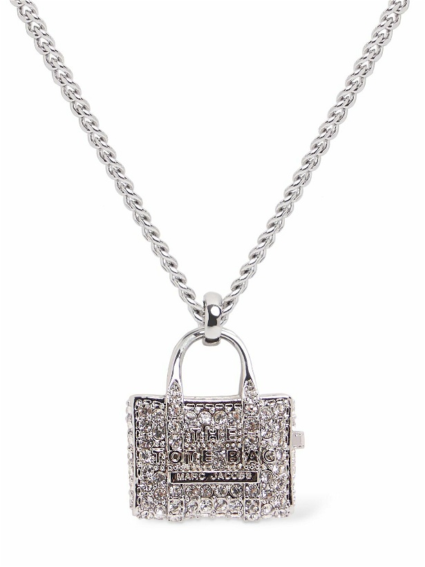 Photo: MARC JACOBS The Pavé Tote Crystal Pendant Necklace