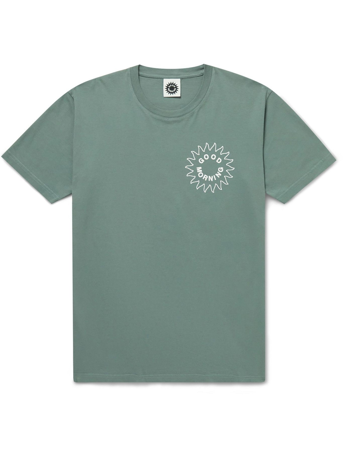 GOOD MORNING TAPES - Sun Logo-Print Organic Cotton-Jersey T-Shirt