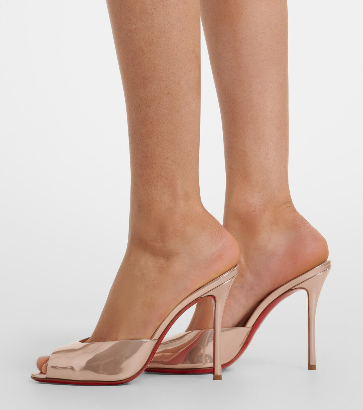Christian Louboutin Me Dolly laminated leather mules