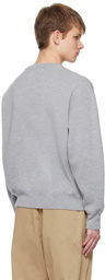 Solid Homme Gray Rib Trim Sweater