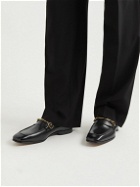 TOM FORD - Jack Embellished Patent-Leather Loafers - Black