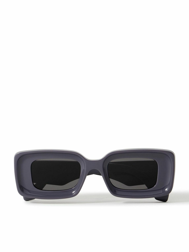 Photo: LOEWE - Anagram Rectangular-Frame Acetate Sunglasses