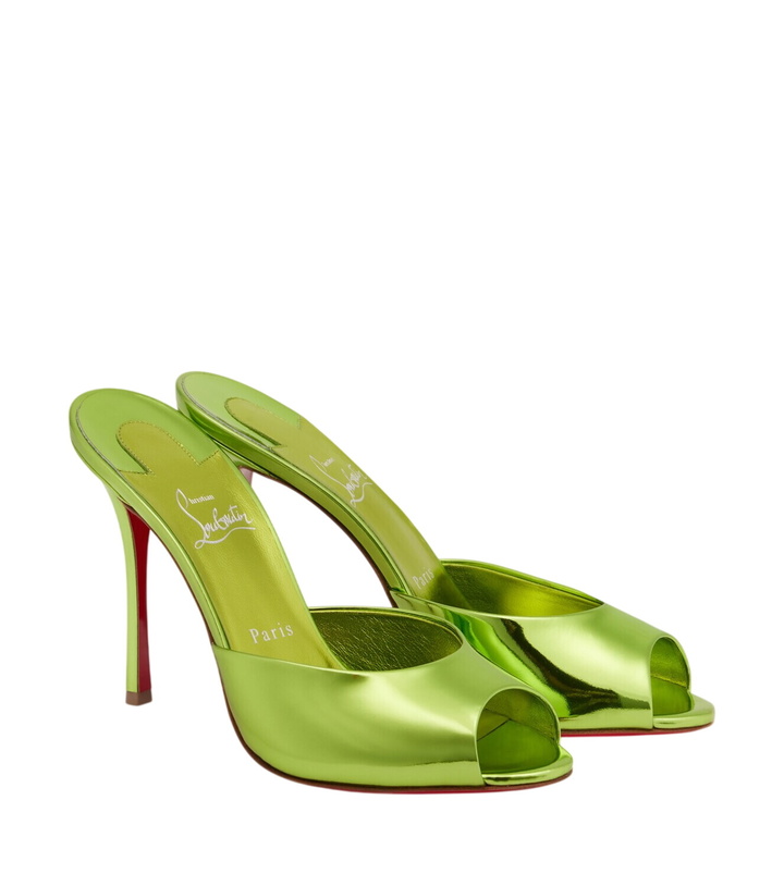 Photo: Christian Louboutin Me Dolly mirrored leather mules