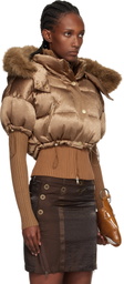 KNWLS Brown Mabel Bomber Jacket
