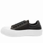 Alexander McQueen Men's Canvas Plimsole Sneakers in Black