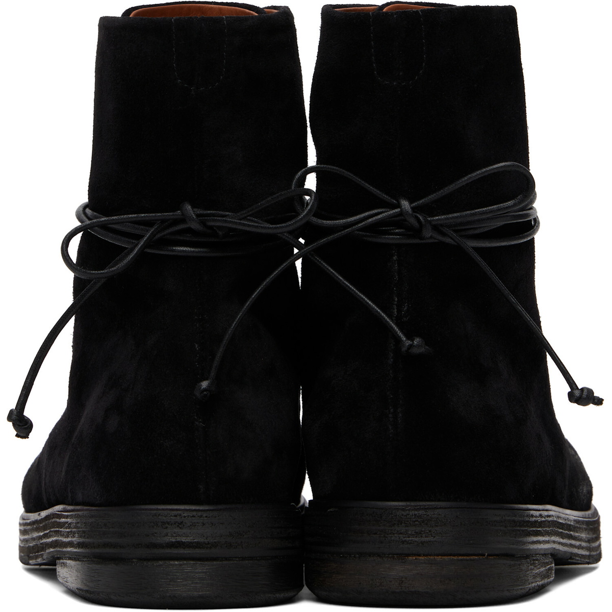 Marsèll Black Zucca Zeppa Leather Combat Boots