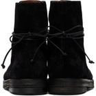 Marsèll Black Zucca Zeppa Leather Combat Boots
