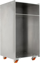 FRAMA Silver Rivet Cart Side Table