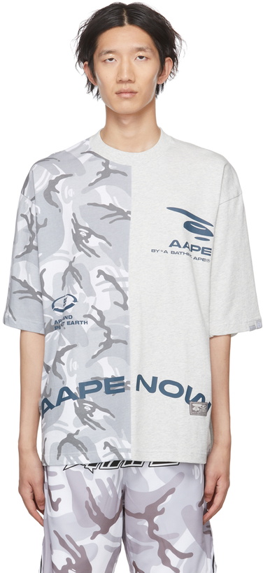 Photo: AAPE by A Bathing Ape White Cotton T-Shirt