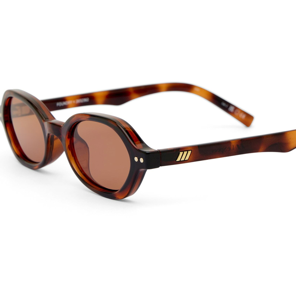Le Specs Foundry + Sunglasses in Tort/Clay Tint 