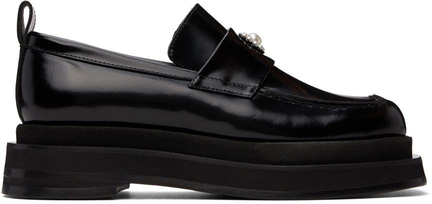 Simone Rocha Black Heart Toe Platform Loafers