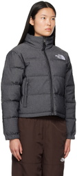 The North Face Black '92 Nuptse Reversible Denim Down Jacket