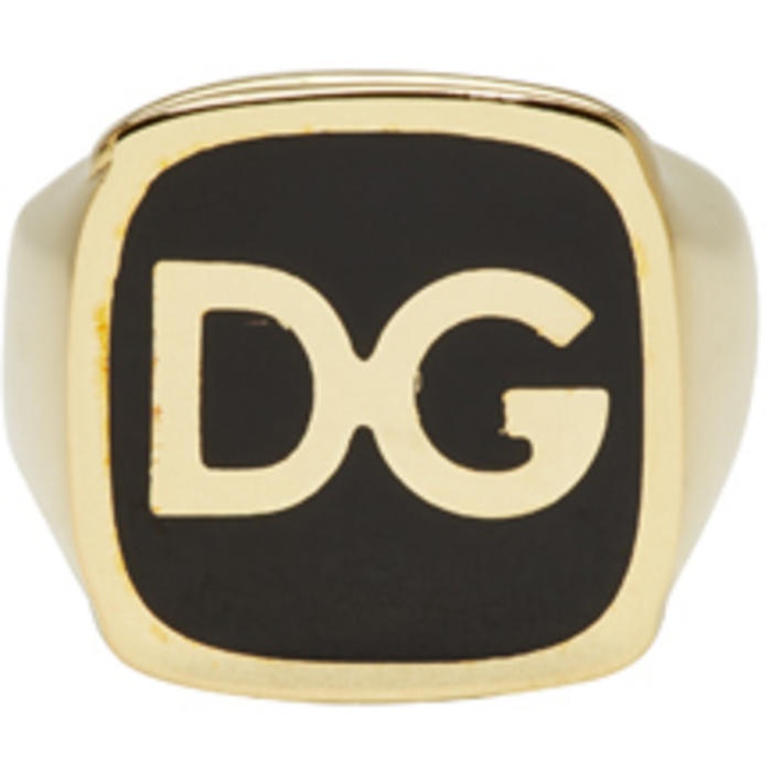 Photo: Dolce and Gabbana Gold DG Ring 