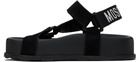 Moschino Black Suede Sandals