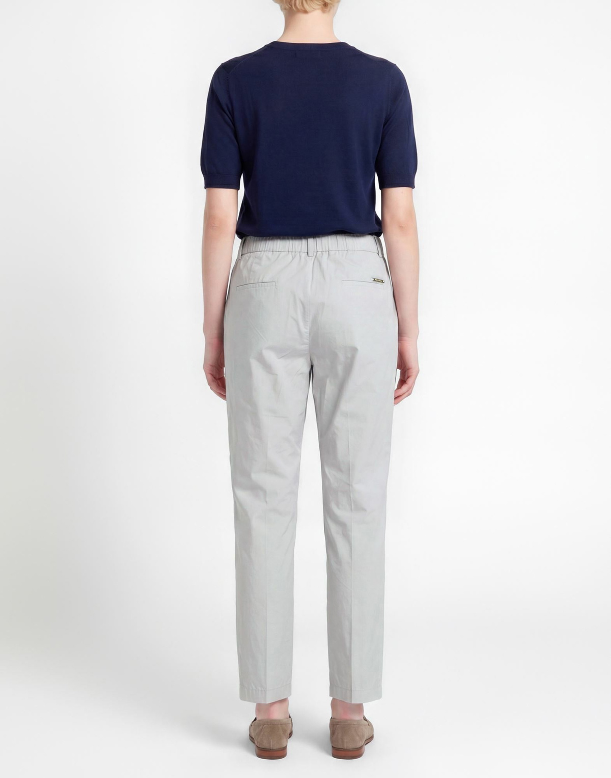 Peserico Womens Pants in Light grey