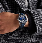 Montblanc - 1858 Geosphere Automatic 42mm Titanium, Ceramic and Leather Watch, Ref. No. 125565 - Blue