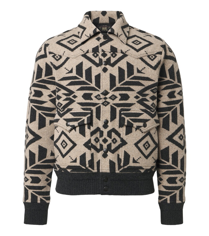Photo: RRL Wool jacquard blouson jacket