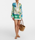 Tory Burch Printed cotton voile tunic