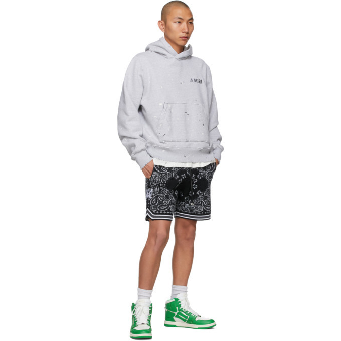 AMIRI Black Bandana B-Ball Shorts