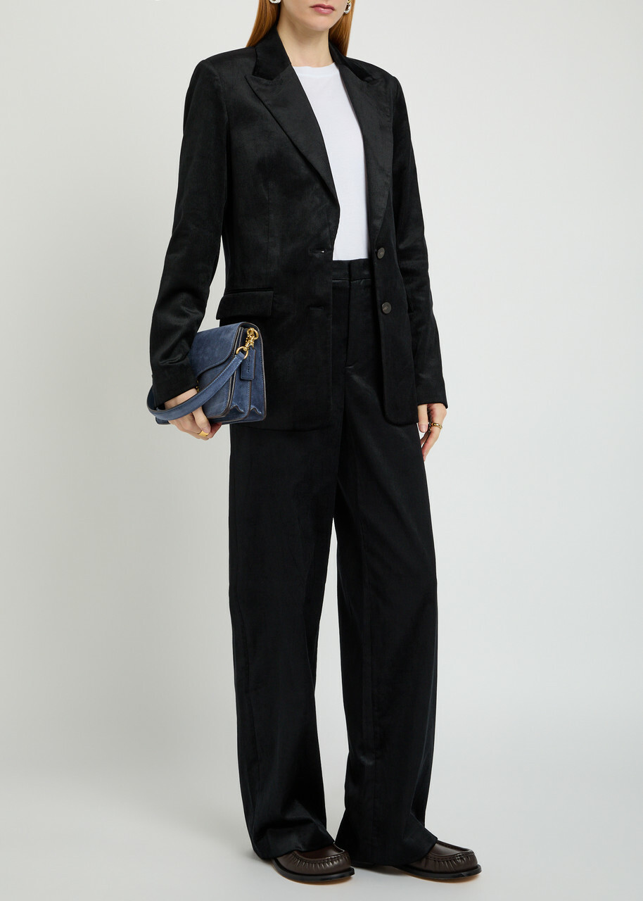 Vince Velvet-corduroy Blazer Black
