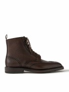 George Cleverley - Bryan Full-Grain Leather Brogue Boots - Brown