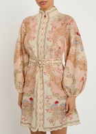 Zimmermann Daylight Printed Linen Mini Dress Multicoloured 1