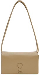 AMI Paris Taupe Wallet Strap Voulez Vous Bag