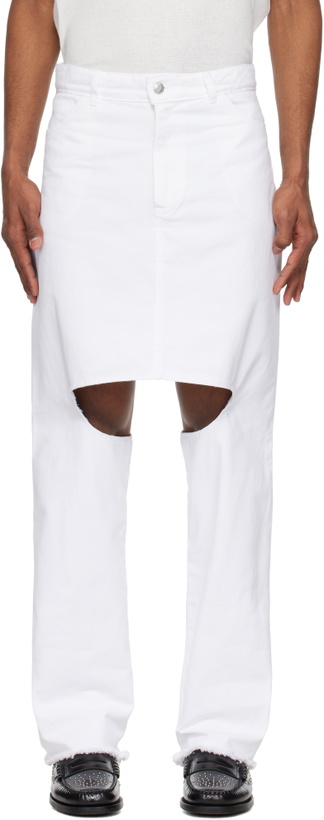 Photo: Ashley Williams White Marley Jeans