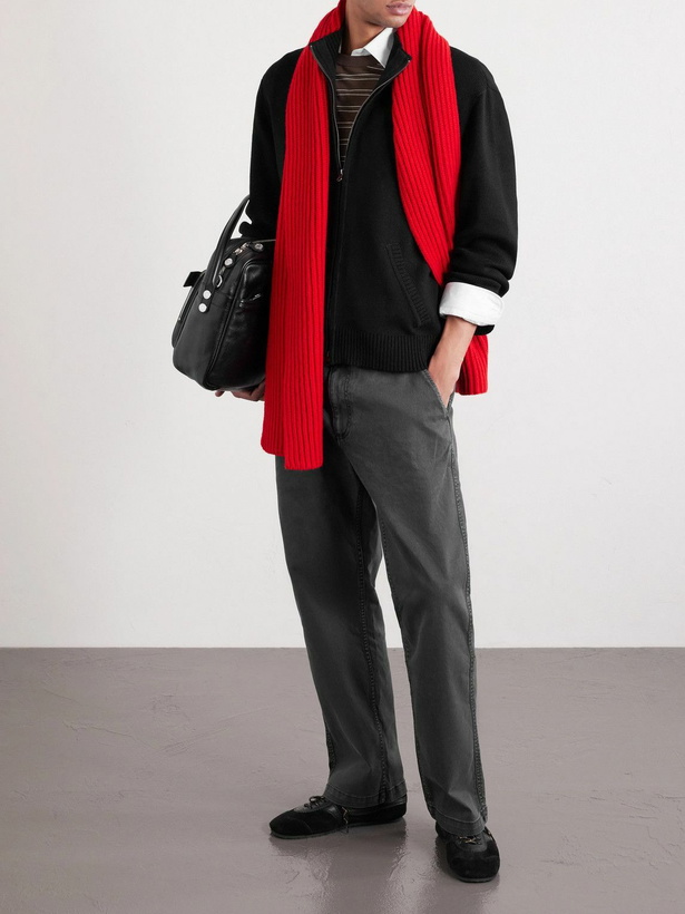 Photo: Corridor - Organic Cotton Zip-Up Cardigan - Black