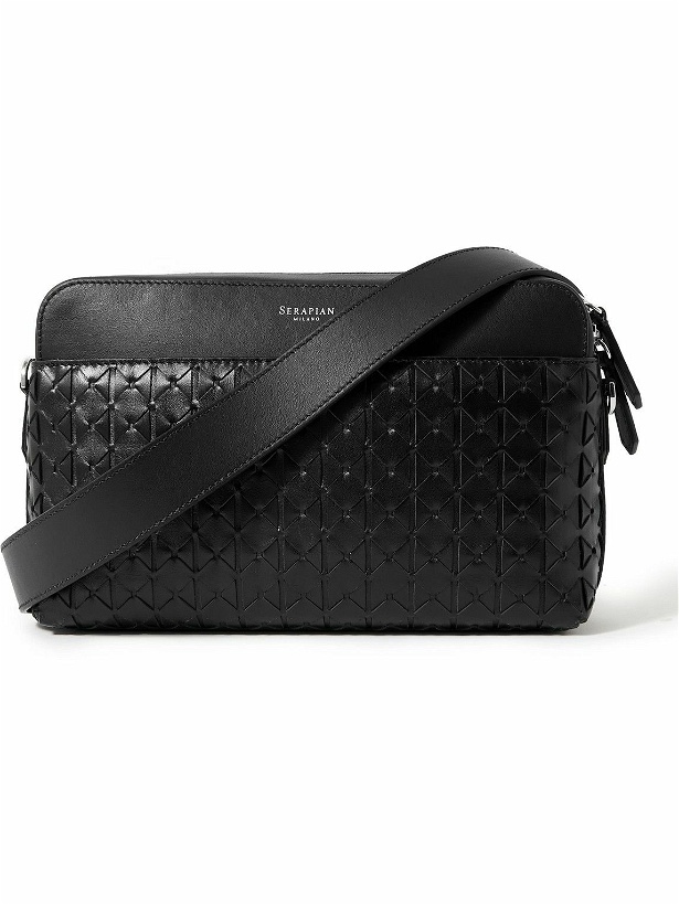 Photo: Serapian - Mosaico Woven Leather Messenger Bag