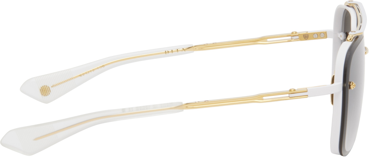 Dita White & Gold MACH-SIX Sunglasses Dita display picture 3