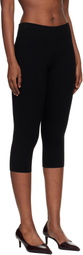 TOTEME Black Capri Knit Leggings