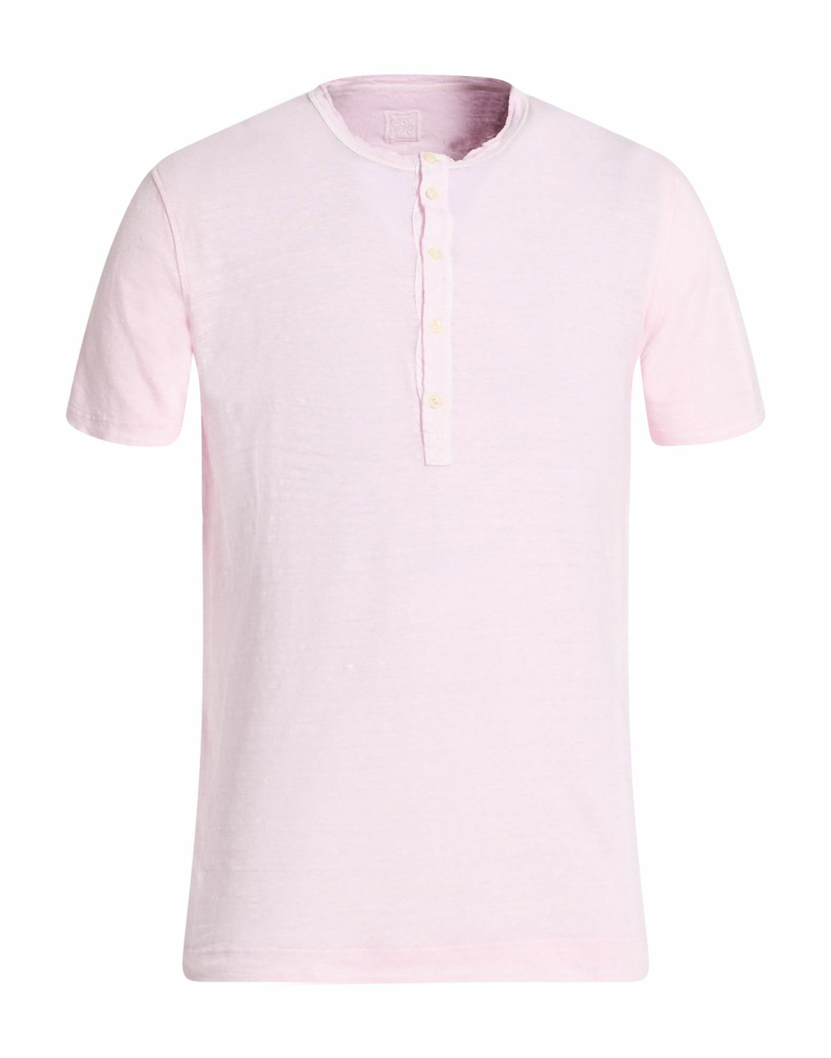 120% Lino Mens T-shirt Light in Pink