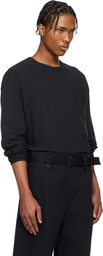 LEMAIRE Black Boxy Long Sleeve T-shirt