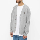 Kenzo Men's Paris Back Logo Cardigan in Misty Grey