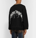 Palm Angels - Intarsia Wool Sweater - Black