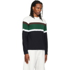 sacai Black & White Chusen-Dyed Cotton Jersey L/S T-shirt