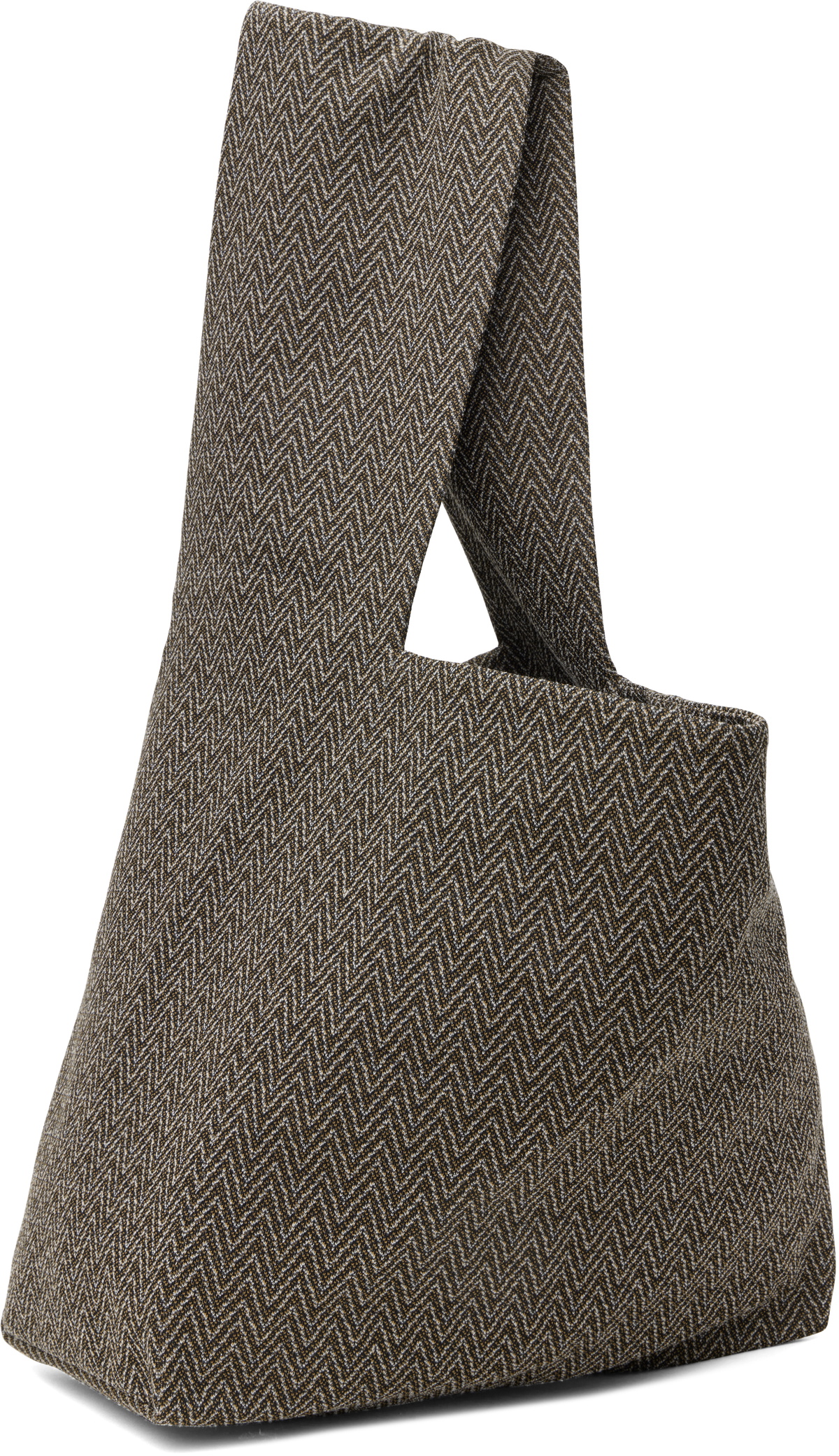 Omar Afridi Brown & White Factory Tote