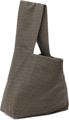 Omar Afridi Brown & White Factory Tote