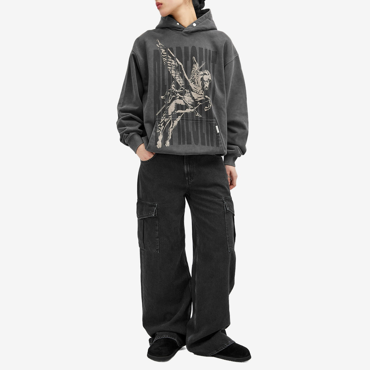 Represent Spirits Mascot Hoodie in Aged Black