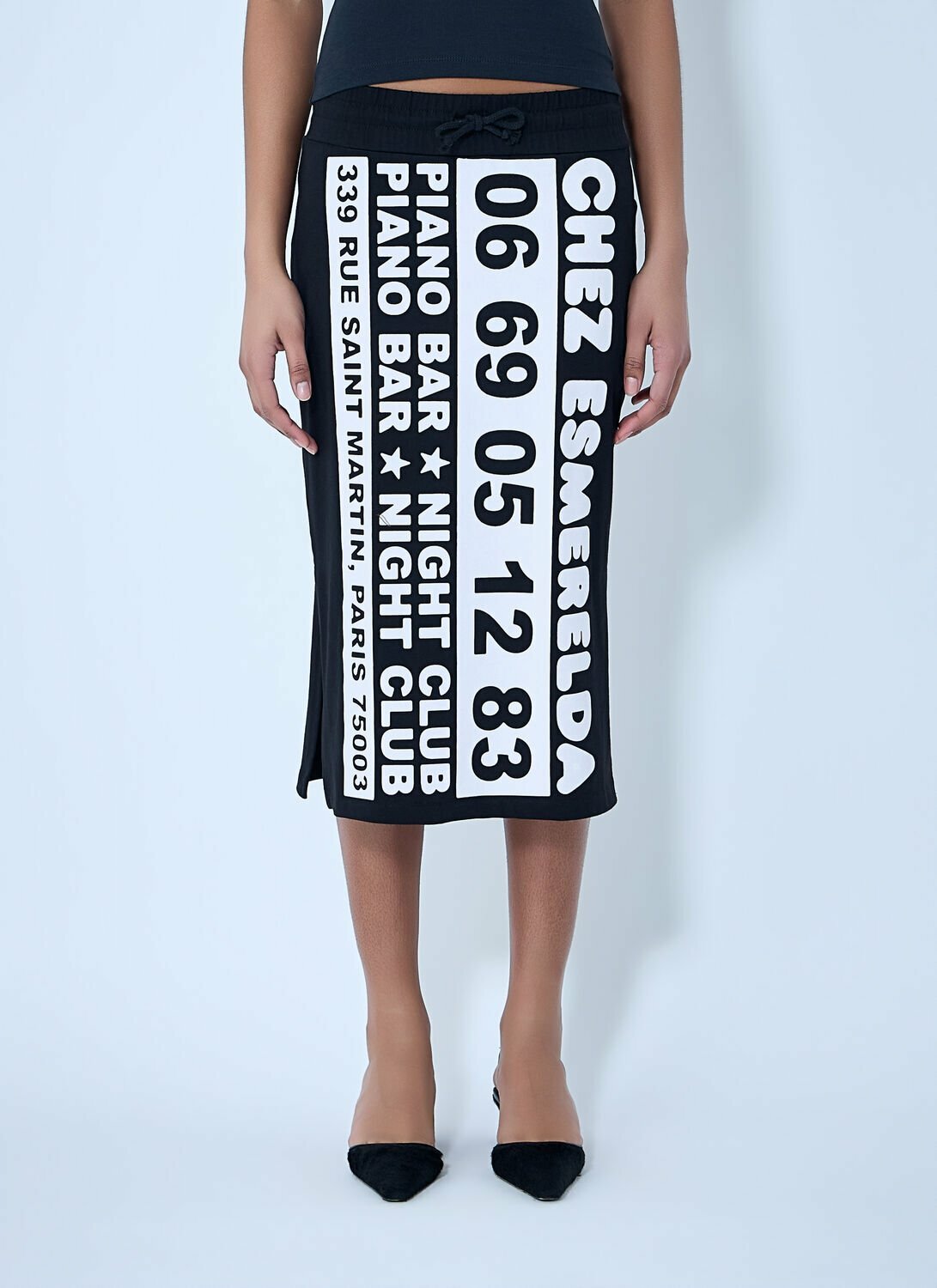 Vaquera Sweatshirt Midi Skirt