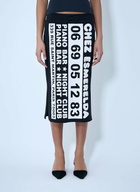 Vaquera Sweatshirt Midi Skirt