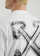 Off-white Skate Arrow Printed Cotton T-shirt White And Black