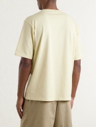 Auralee - Luster Cotton-Jersey T-Shirt - Yellow