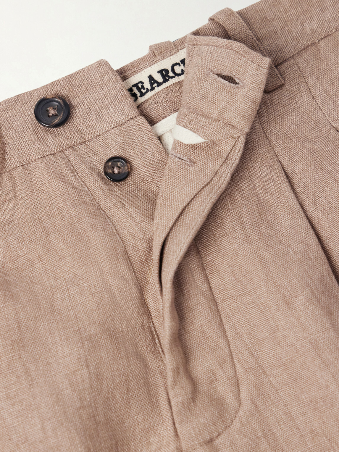 Kartik Research - Straight-Leg Embellished Pleated Shorts - Brown