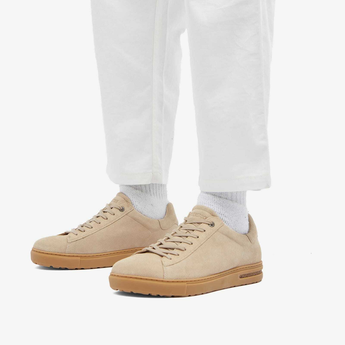 Birkenstock Men's Bend Low Sneakers in Sandcastle Suede