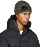 C.P. Company Khaki Goggle Beanie
